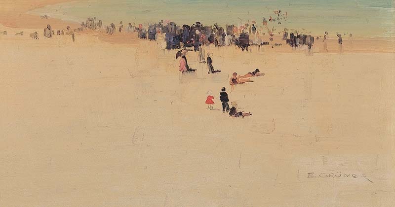Elioth Gruner Along the Sands